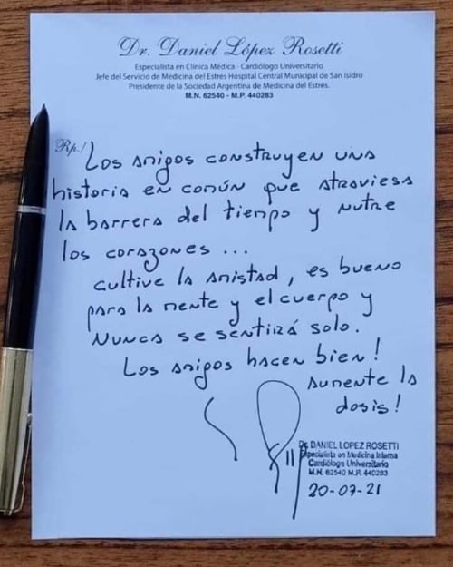 Una nota inspiradora.